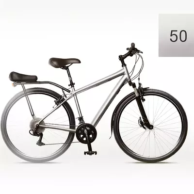 A comfortable bicycle designed for a 50-year-old man, featuring ergonomic design and adjustable seat.